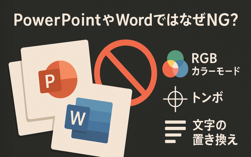 パワーポイントやワードではなぜNG?