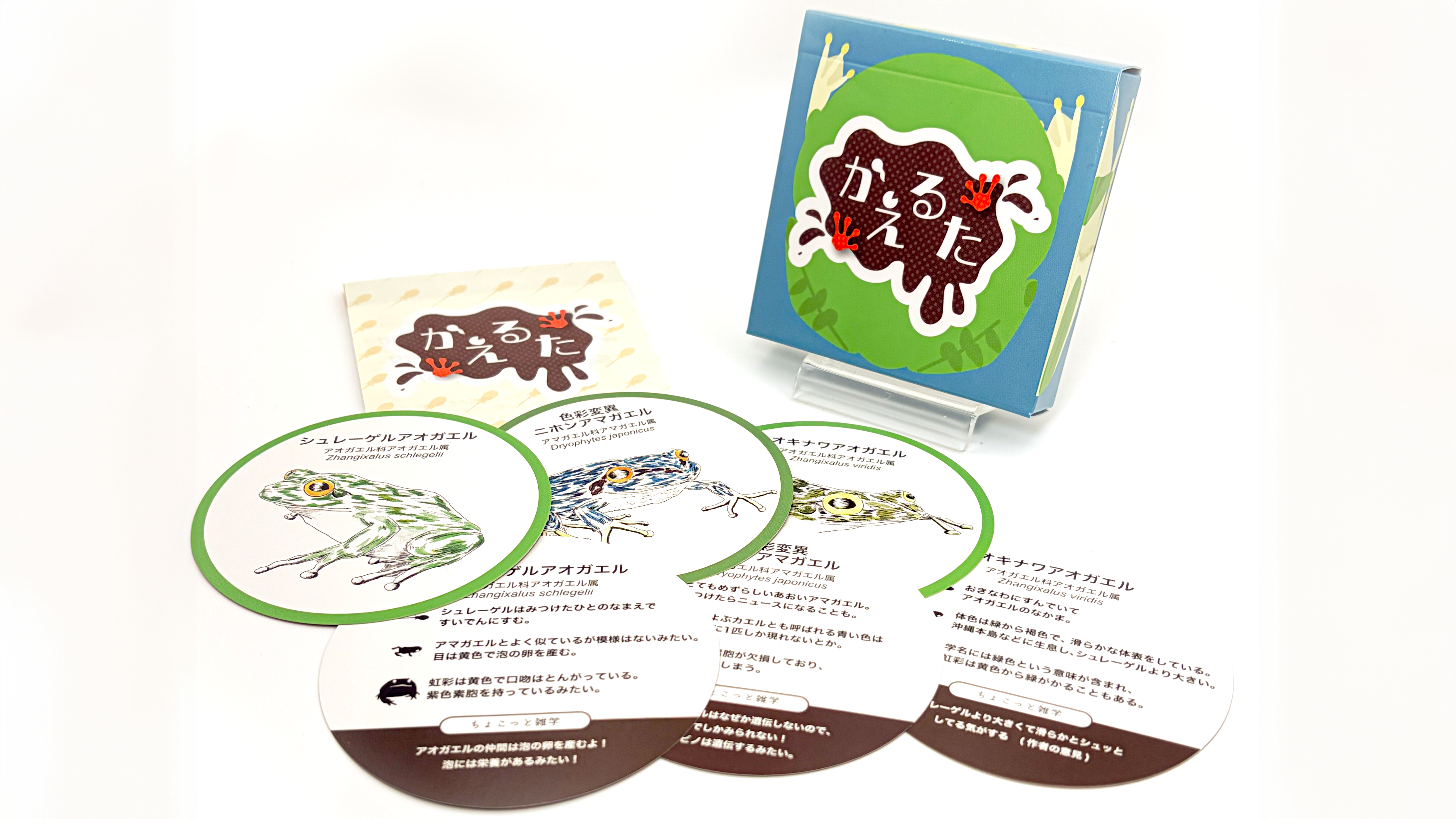 手描きの表現を“販売できるカード商品”へ｜オリジナルカード「かえるた」制作事例